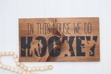 Hockey wood sign, Hockey family, Hockey wall decor, Wood signs sayings